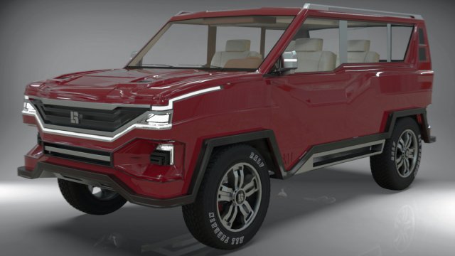 suv original vehicle design 3D Model .c4d .max .obj .3ds .fbx .stl .blend 