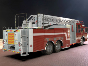 firetruck seagrave 2006 43k low-poly 3D मॉडल