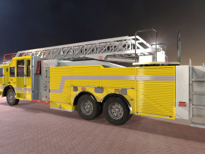 firetruck seagrave 2006 43k low-poly 3D मॉडल