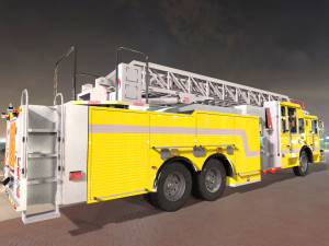 firetruck seagrave 2006 43k low-poly 3D मॉडल