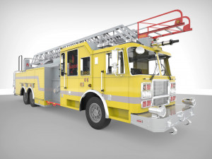 firetruck seagrave 2006 43k low-poly 3D मॉडल