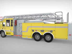 firetruck seagrave 2006 43k low-poly 3D Model