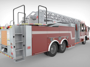 firetruck seagrave 2006 43k low-poly 3D मॉडल