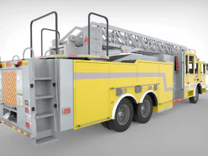 firetruck seagrave 2006 43k low-poly 3D Model