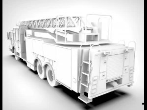 firetruck seagrave 2006 43k low-poly 3D Model