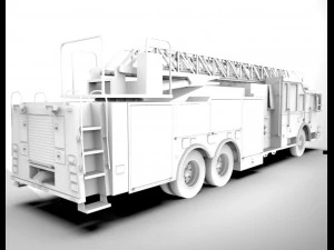 firetruck seagrave 2006 43k low-poly 3D Model
