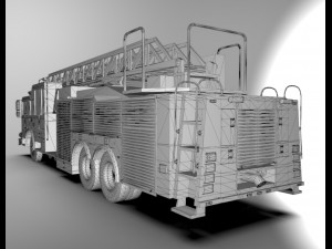 firetruck seagrave 2006 43k low-poly 3D मॉडल