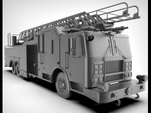 firetruck seagrave 2006 43k low-poly 3D मॉडल