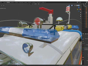 Goshtbusters ecto-1 wagon vehicle cadillac 1959 3D Model