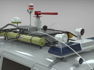 Goshtbusters ecto-1 wagon vehicle cadillac 1959 3D Model
