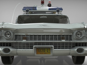 Goshtbusters ecto-1 wagon vehicle cadillac 1959 3Dモデル