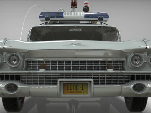 Goshtbusters ecto-1 wagon vehicle cadillac 1959 3D Model
