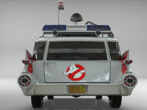 Goshtbusters ecto-1 wagon vehicle cadillac 1959 3D Model