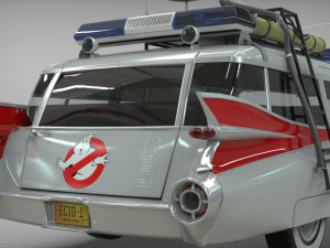 Goshtbusters ecto-1 wagon vehicle cadillac 1959 3Dモデル