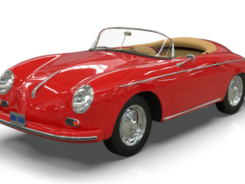 Porsche C365 Speedster 1966 3D Model