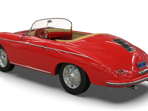Porsche C365 Speedster 1966 3D Model