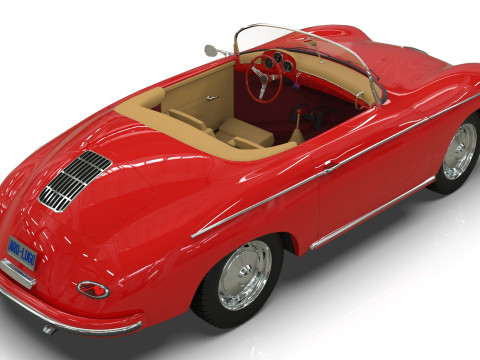 Porsche C365 Speedster 1966 3D Model