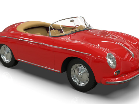 Porsche C365 Speedster 1966 3D Model