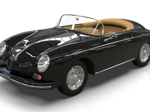 Porsche C365 Speedster 1966 3D Model