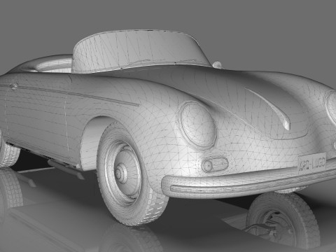 Porsche C365 Speedster 1966 3D Model