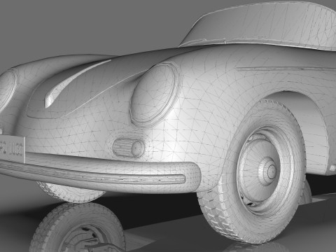 Porsche C365 Speedster 1966 3D Model