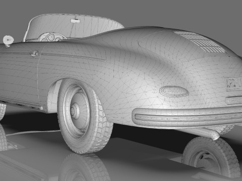 Porsche C365 Speedster 1966 3D Model