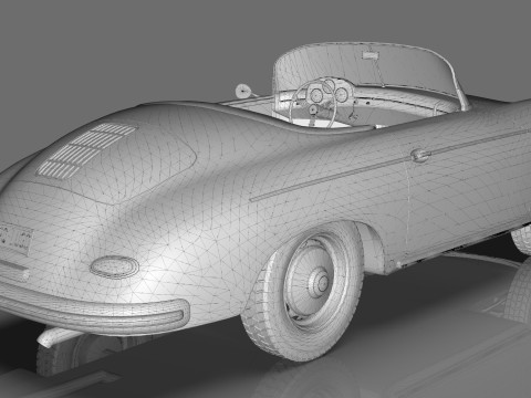 Porsche C365 Speedster 1966 3D Model