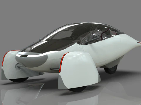 Aptera Solar Electric Vehicle Low-poly 3D Model