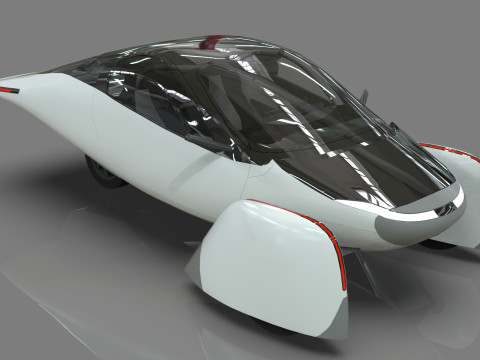 Aptera Solar Electric Vehicle Low-poly 3D Model