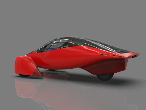 Aptera Solar Electric Vehicle Low-poly 3D Model