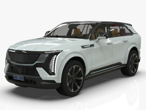 Cadillac Escalade IQ 2024 Low-poly 3D 模型