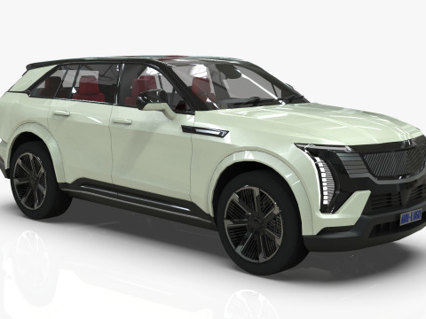 Cadillac Escalade IQ 2024 Low-poly 3D 模型