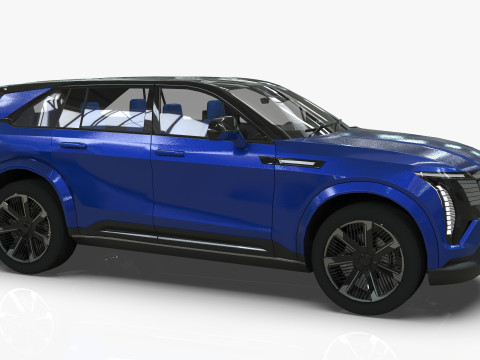Cadillac Escalade IQ 2024 Low-poly 3D 模型
