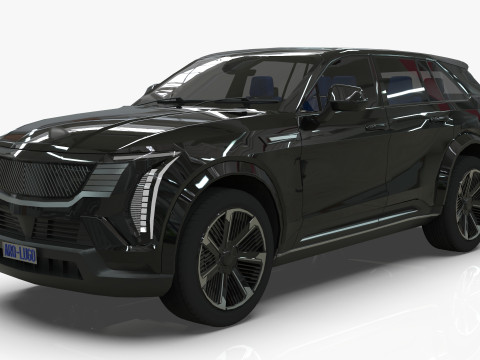 Cadillac Escalade IQ 2024 Low-poly 3D 模型