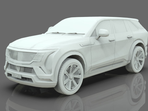Cadillac Escalade IQ 2024 Low-poly 3D 模型