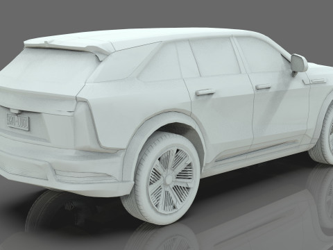 Cadillac Escalade IQ 2024 Low-poly 3D 模型