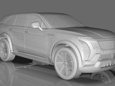 Cadillac Escalade IQ 2024 Low-poly 3D 模型