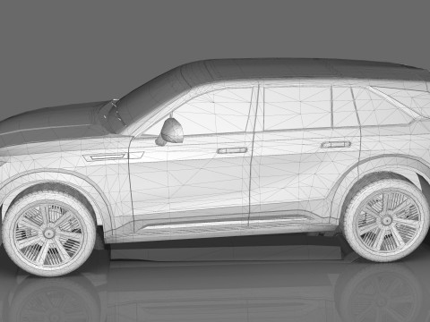 Cadillac Escalade IQ 2024 Low-poly 3D 模型