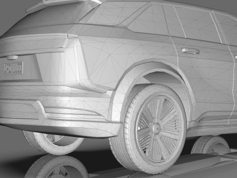 Cadillac Escalade IQ 2024 Low-poly 3D 模型