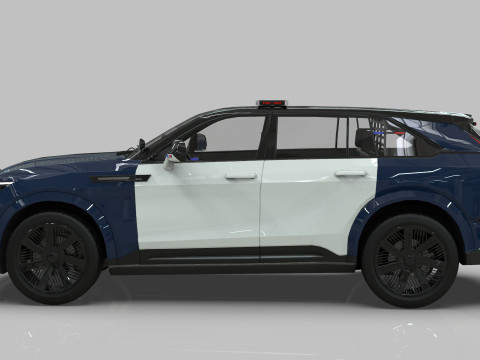 Cadillac Escalade IQ 2024 Police Interceptor Low-poly Model 3D