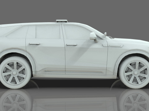 Cadillac Escalade IQ 2024 Police Interceptor Low-poly Model 3D