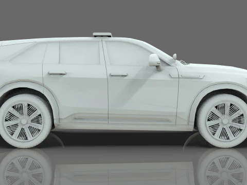 Cadillac Escalade IQ 2024 Police Interceptor Low-poly 3D Model