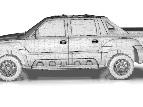 Chevrolet Avalanche 2002 3D Model