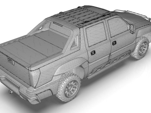 Chevrolet Avalanche 2002 3D Model