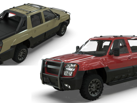 Chevrolet Avalanche 2002 3D Model