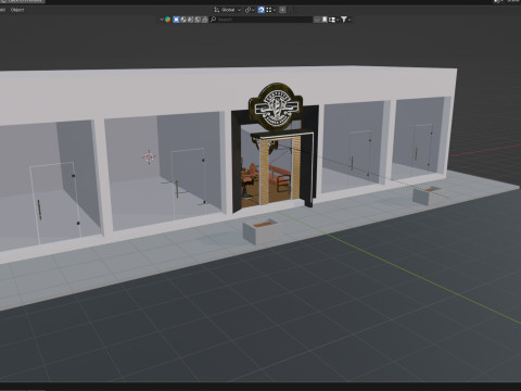 Midpoly Fancy Barbershop 3D 모델