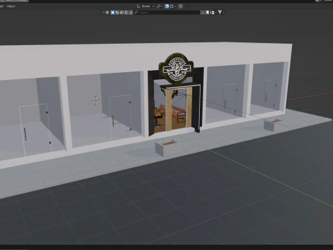 Midpoly Fancy Barbershop 3D Model