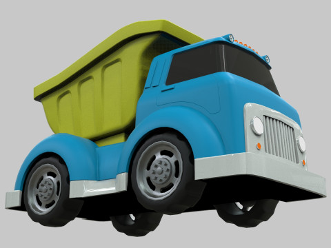 Dump Truck Cartoon Vehicle Modelo 3D