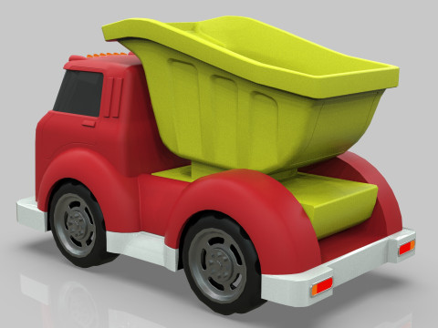 Dump Truck Cartoon Vehicle Modelo 3D