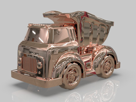 Dump Truck Cartoon Vehicle Modelo 3D